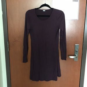 Purple cotton dress